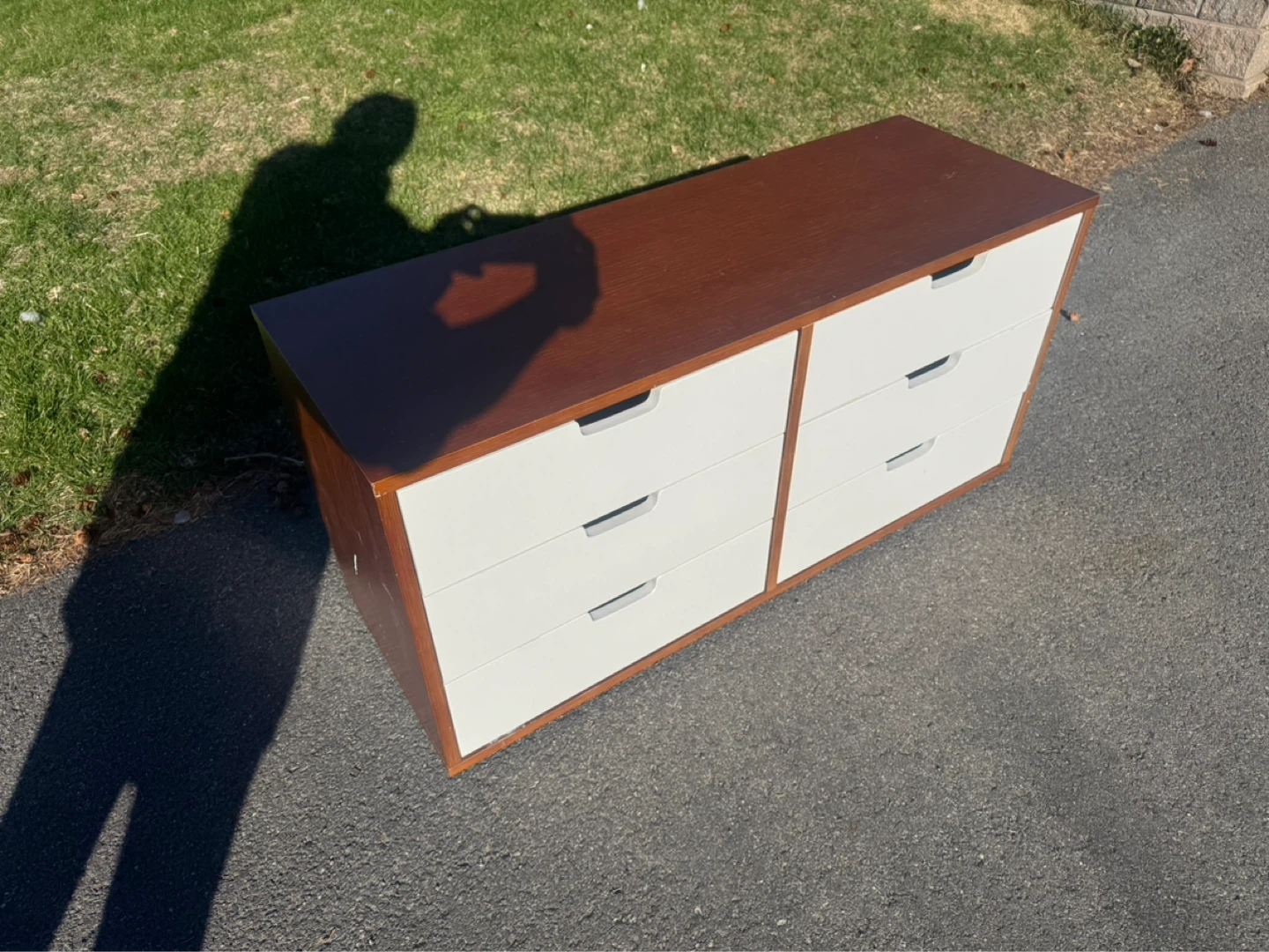 Ikea Six-Drawer Dresser - Wood & White - photo 4