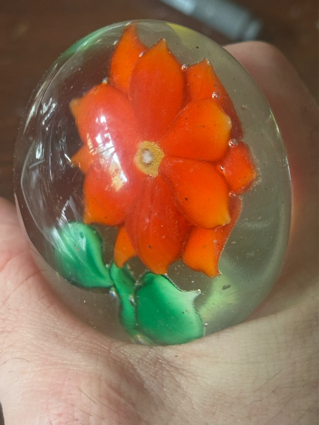 Milifiori Glass Flower Paperweight - photo 3