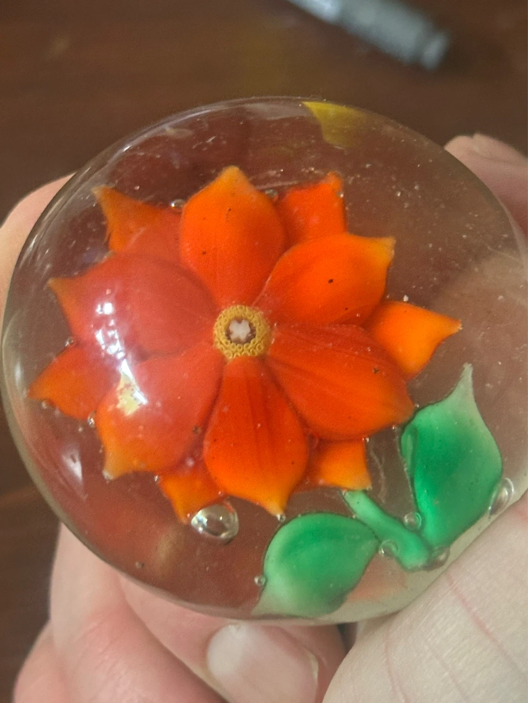 Milifiori Glass Flower Paperweight - photo 4