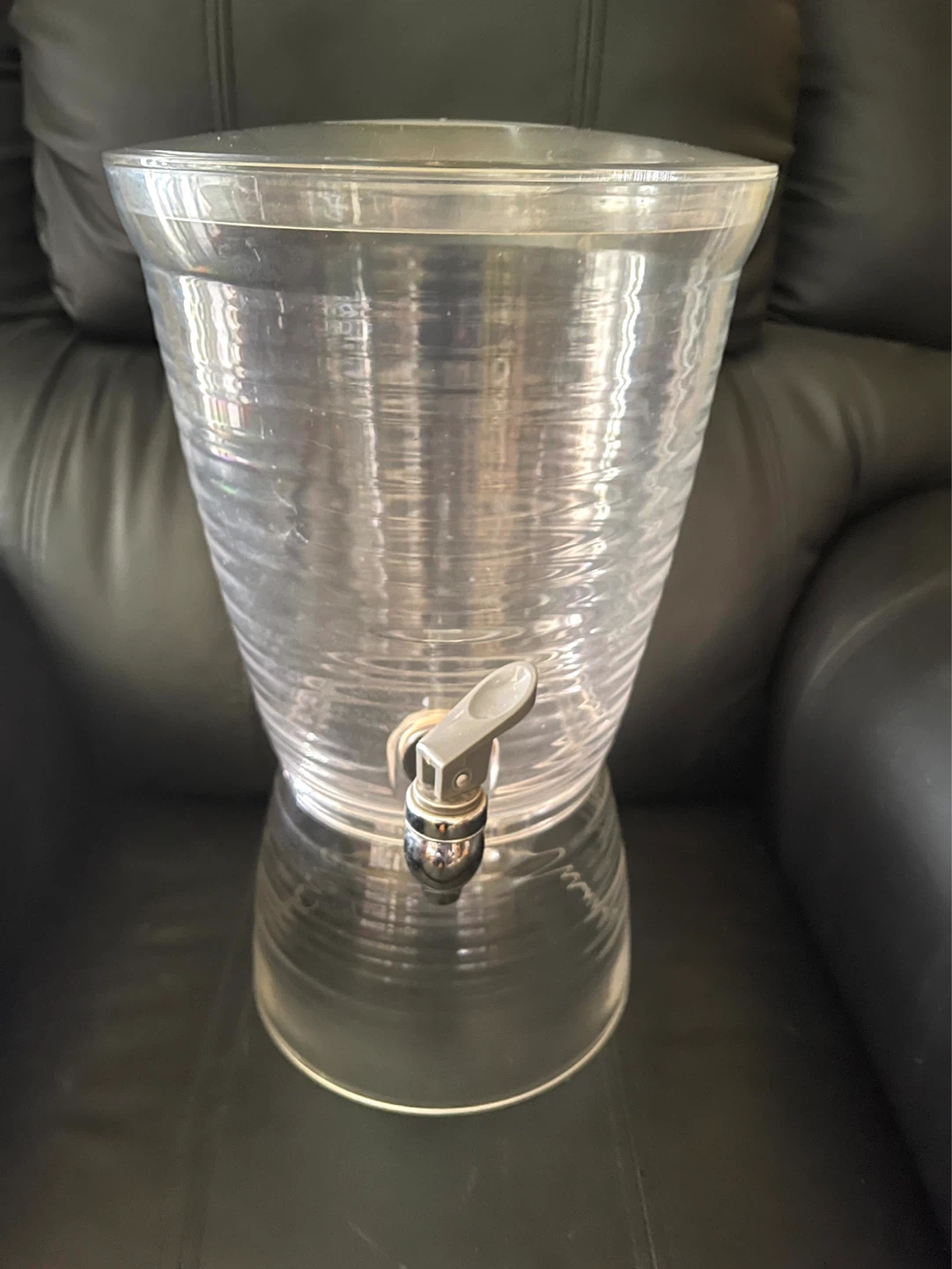 Clear Plastic Beverage Dispenser with Spigot