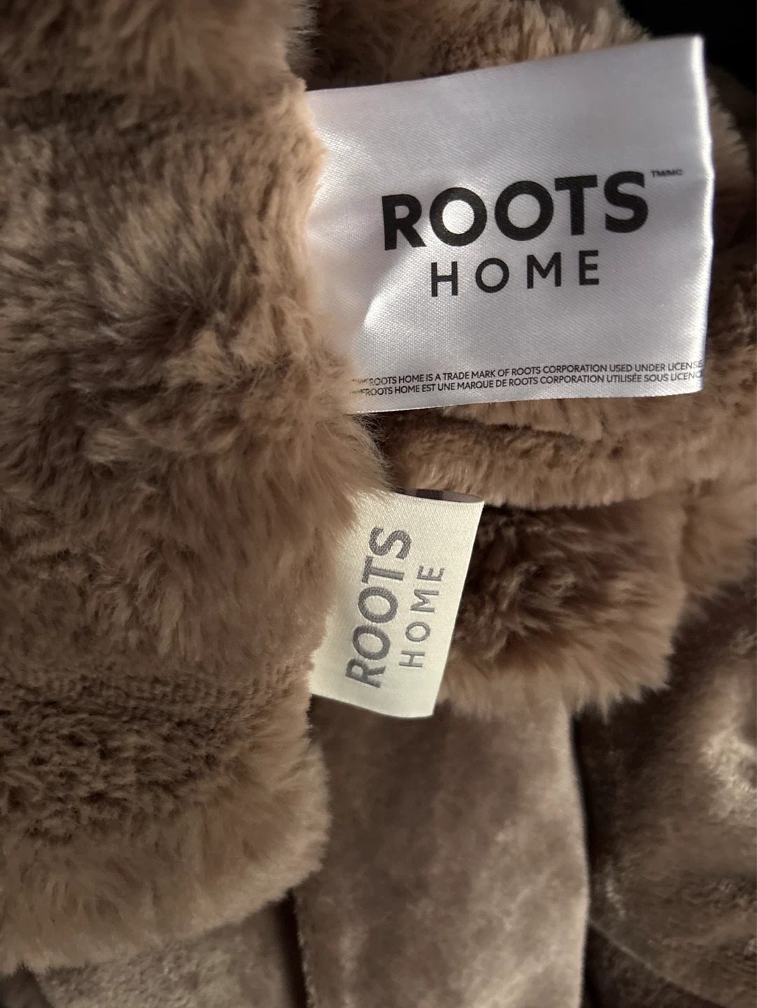 Roots Home Faux Fur Throw Blanket - photo 3