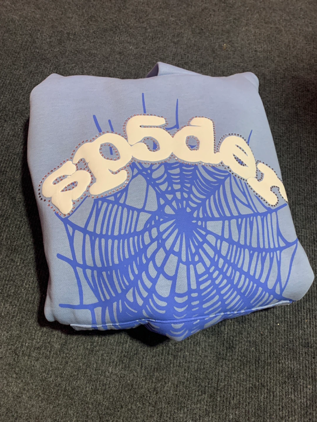Sp5der Worldwide Web Hoodie Light Blue - photo 4