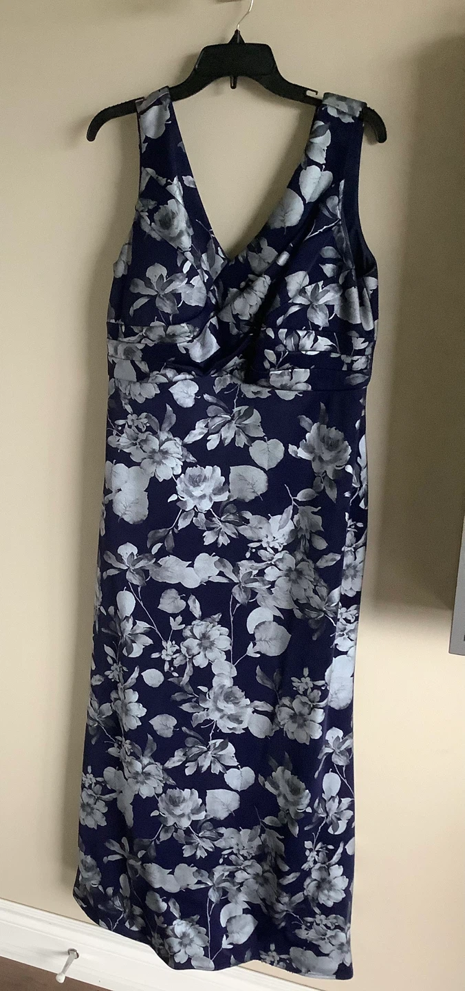 Navy Floral Dress