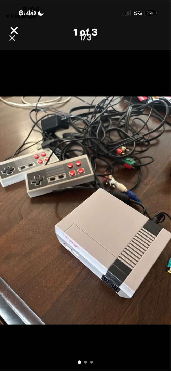 Entertainment System Console with Two Controllers