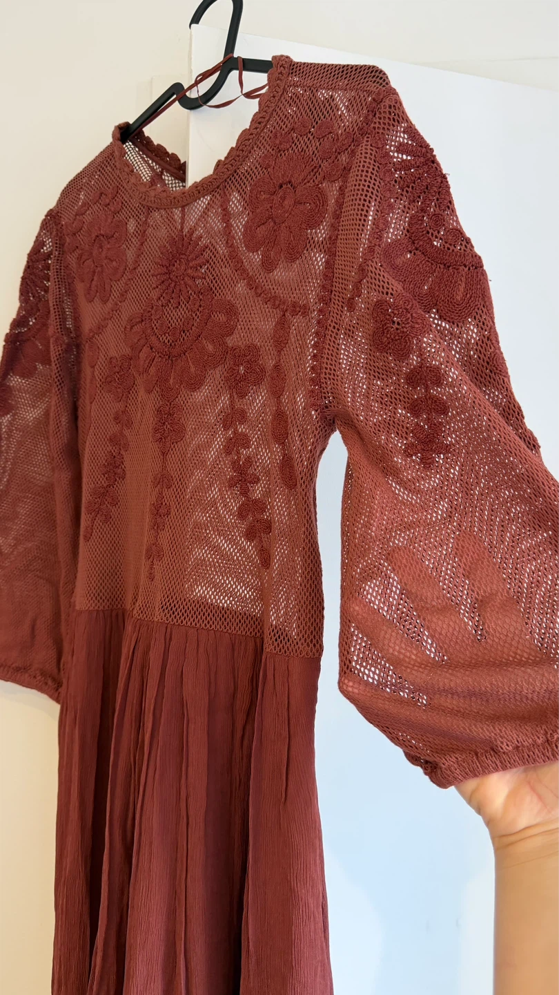 ZARA Crochet Lace Dress - photo 4