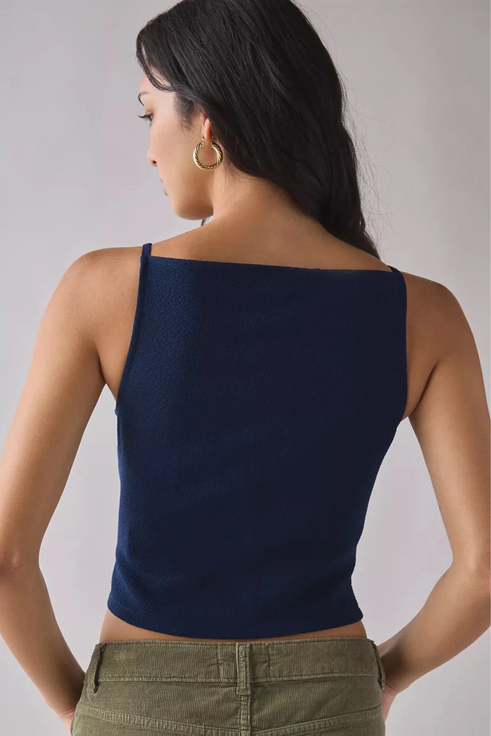Urban Outfitters Navy Blue Button-Up Top | Size XS - photo 2