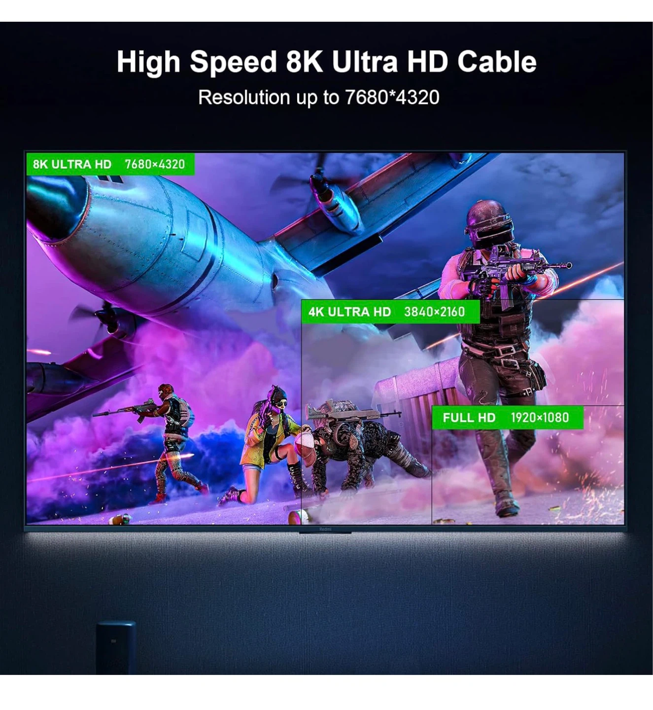 FIBBR High Speed 8K Ultra HD HDMI Cable, brand new - photo 5