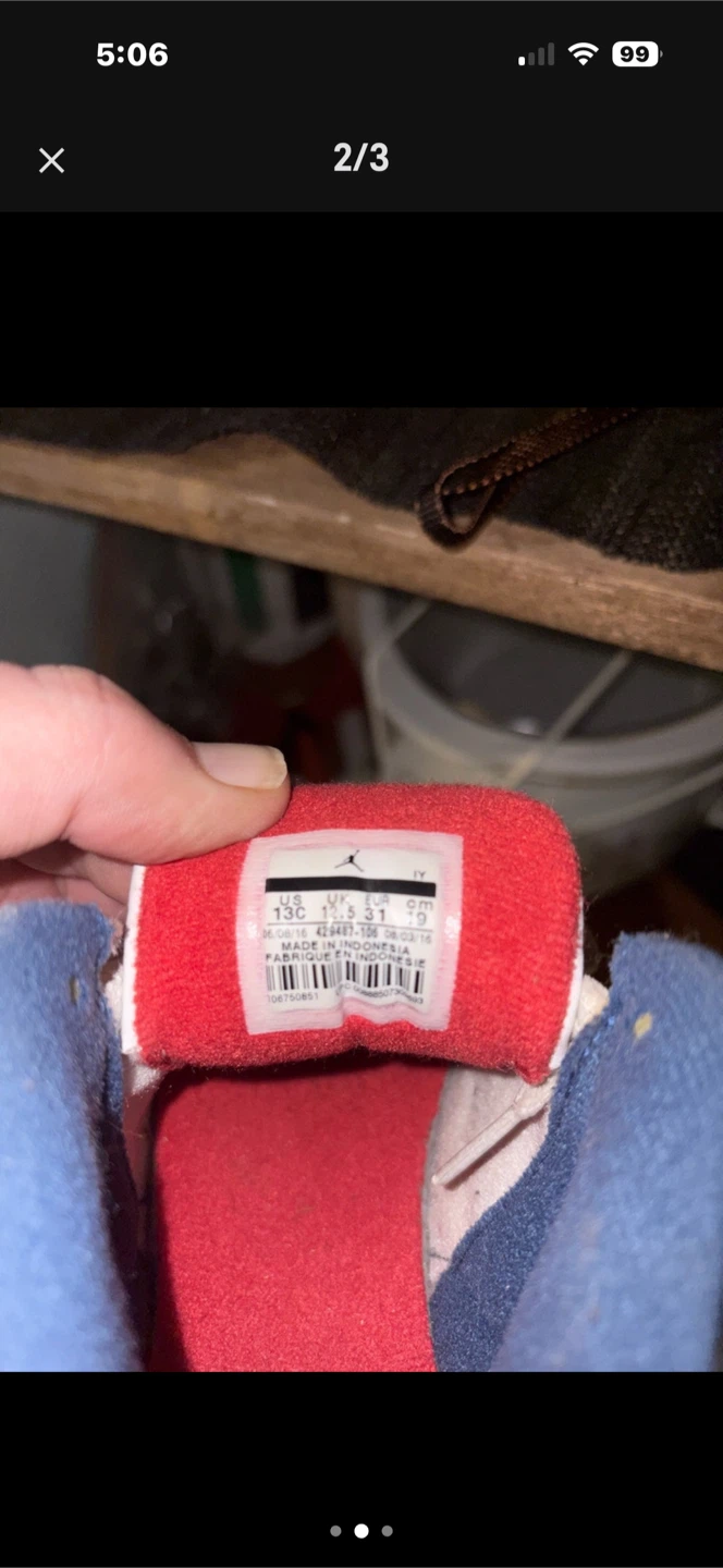 Jordan 3 Toddler Shoes Size 13C - photo 2