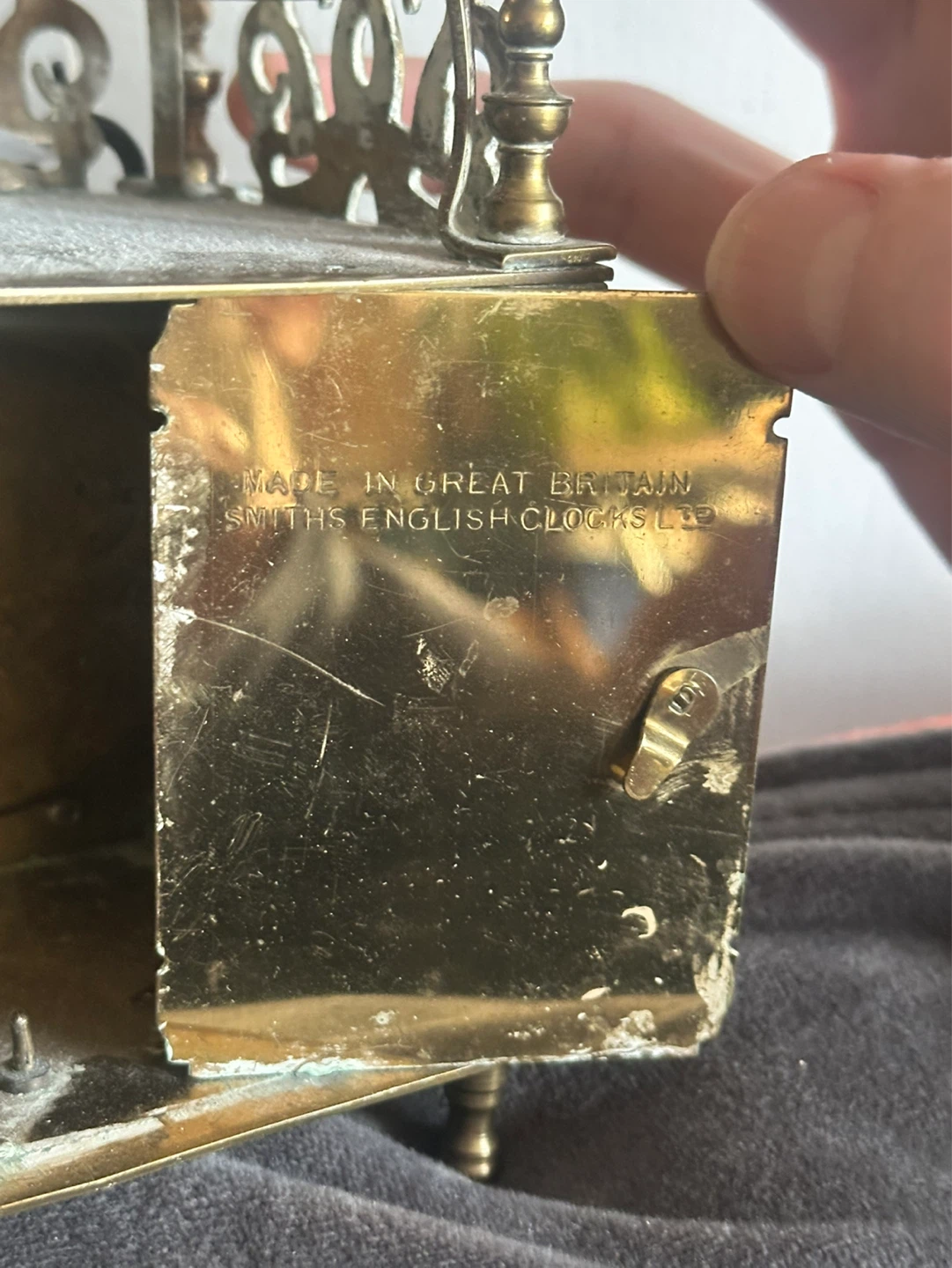 Antique British Smiths Lantern Clock Front Wind - photo 4