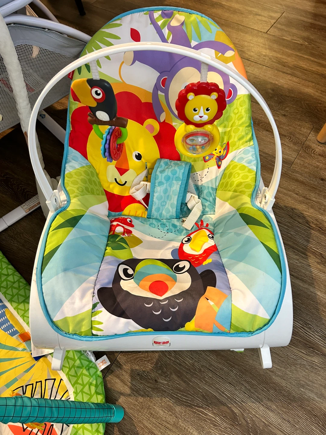 Baby Bassinet, Mobile, Scalling Chair, and Play Mat Bundle - photo 5