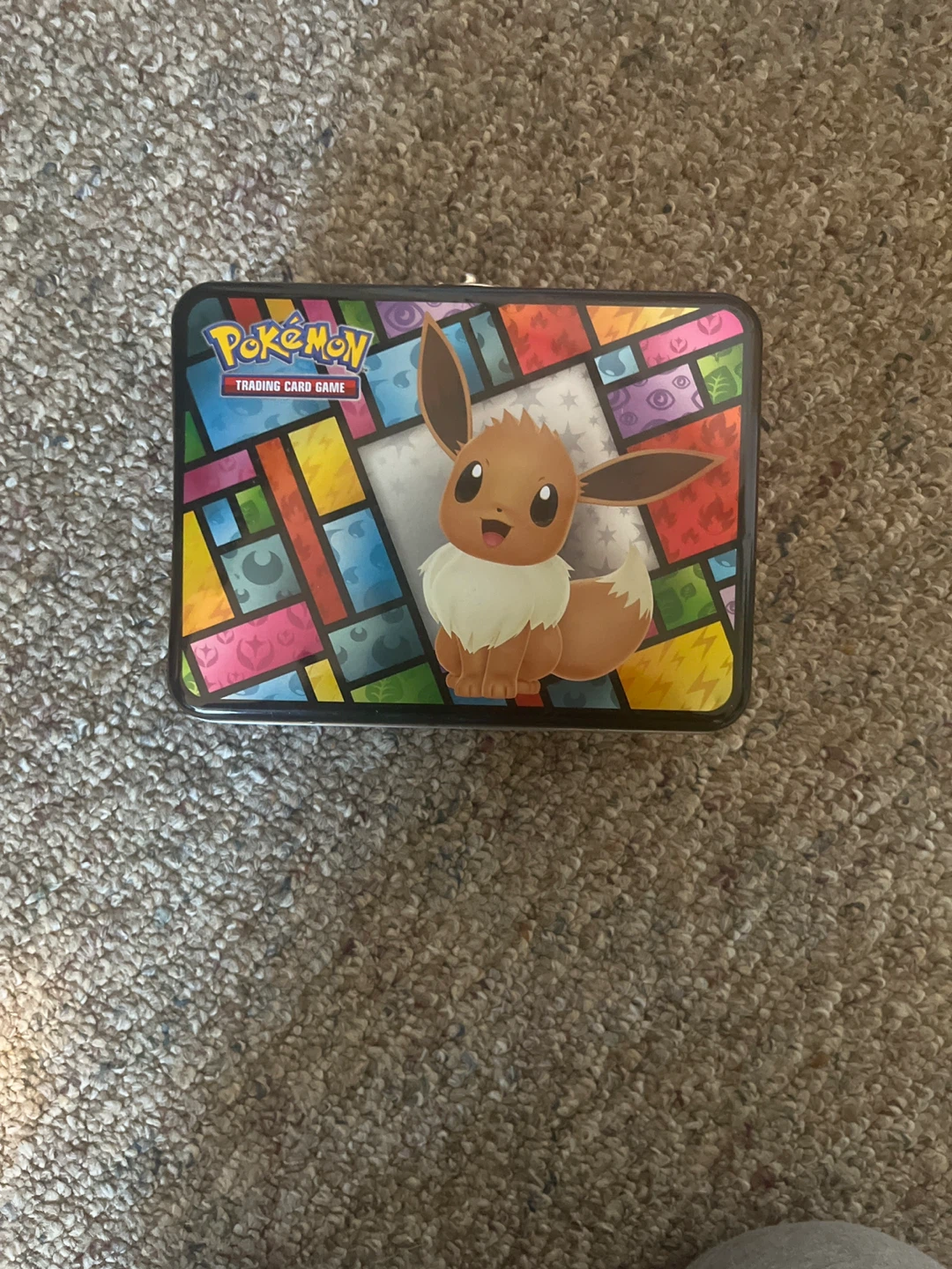 Pokemon Trading Card Game Tin with Assorted Cards