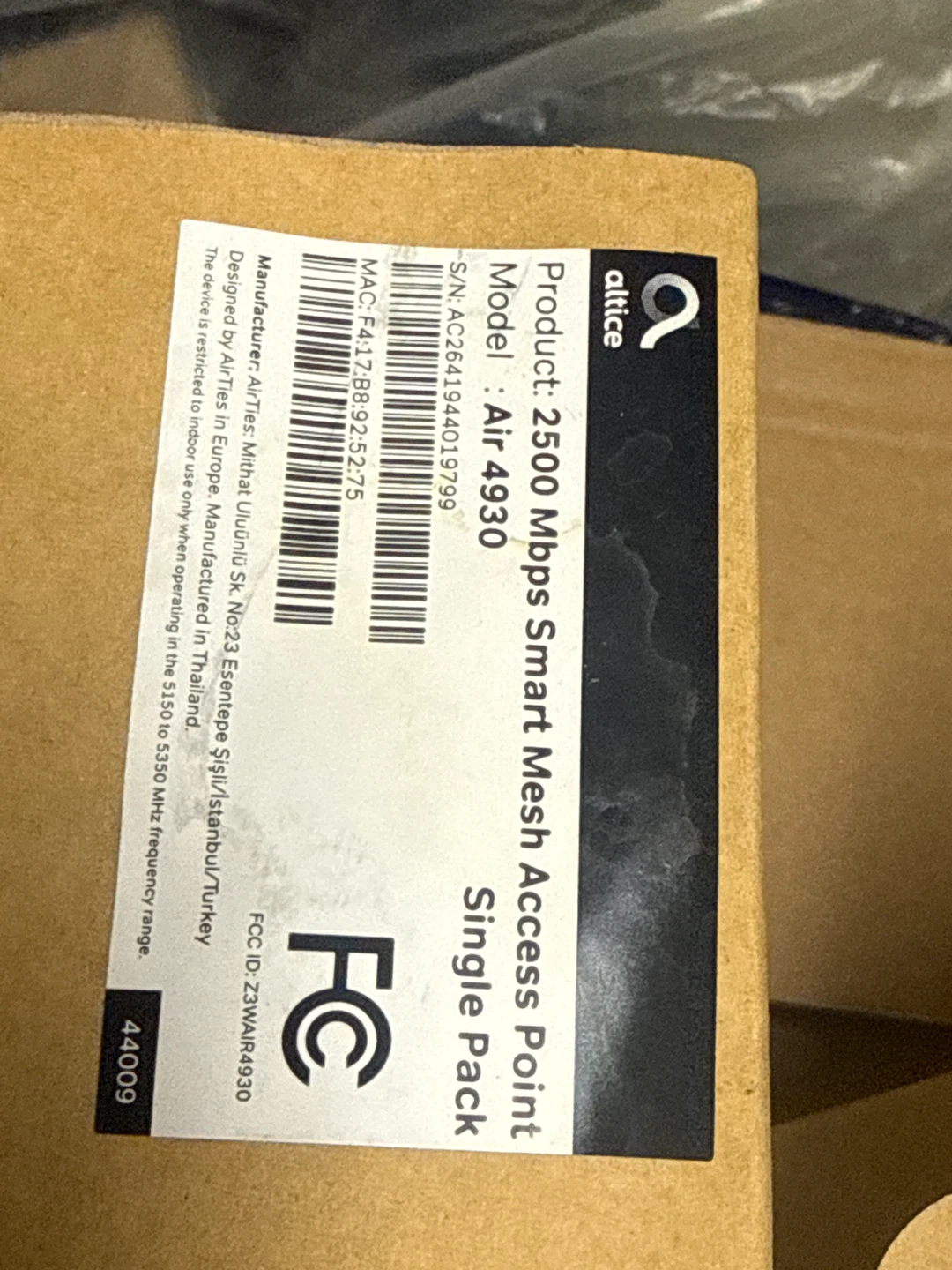 Altice Air 4930 2500 Mbps Smart Mesh Access Point - photo 3