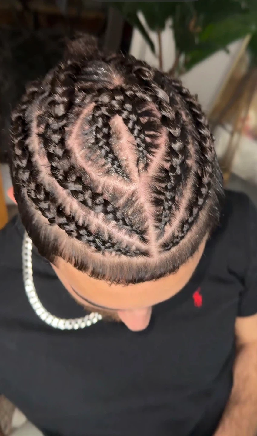 Men's Braided Hairstyle