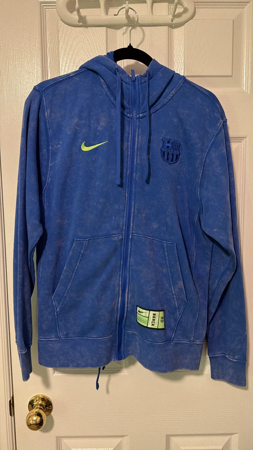 Nike FC Barcelona Full-Zip Hoodie Jacket - Blue, Size XS