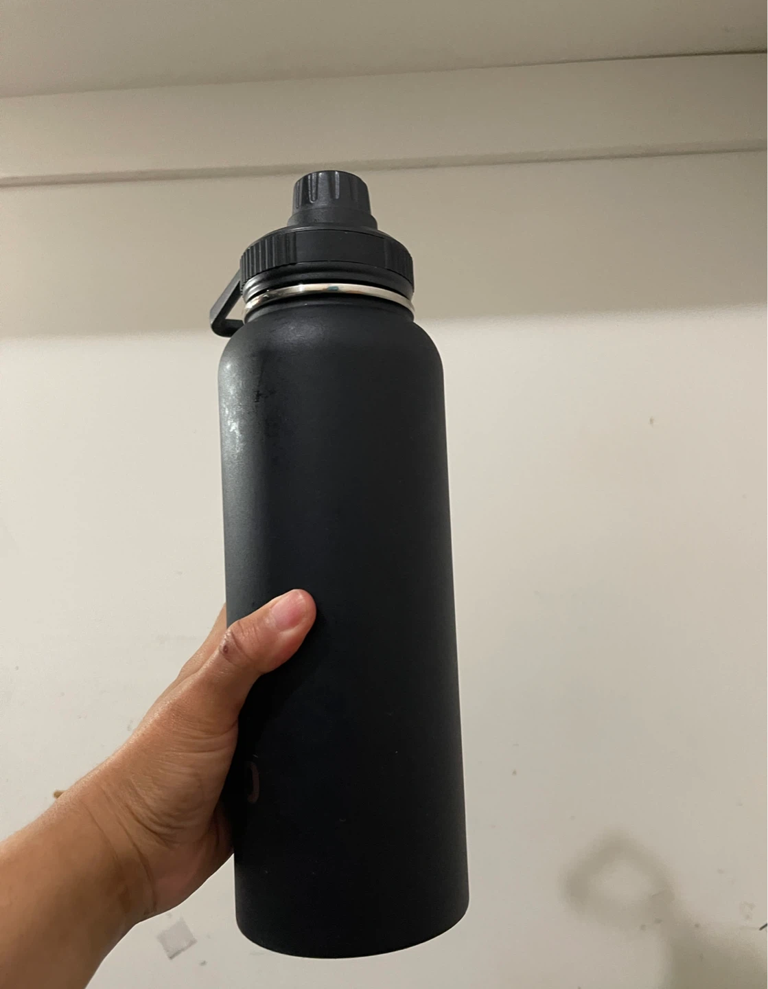 Black 40oz Insulated Water Bottle