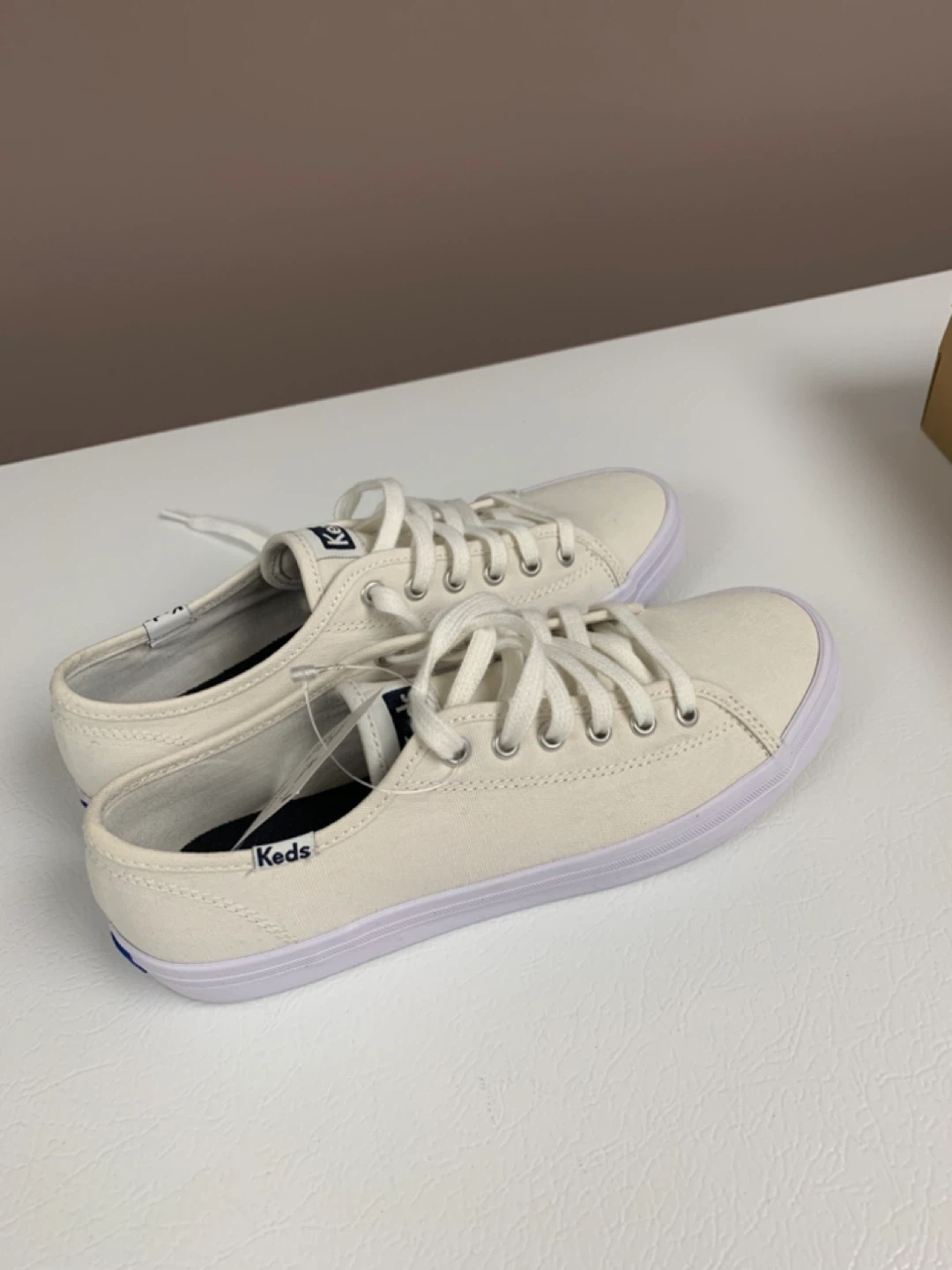 🌱Keds Canvas White Women's Shoes - photo 3