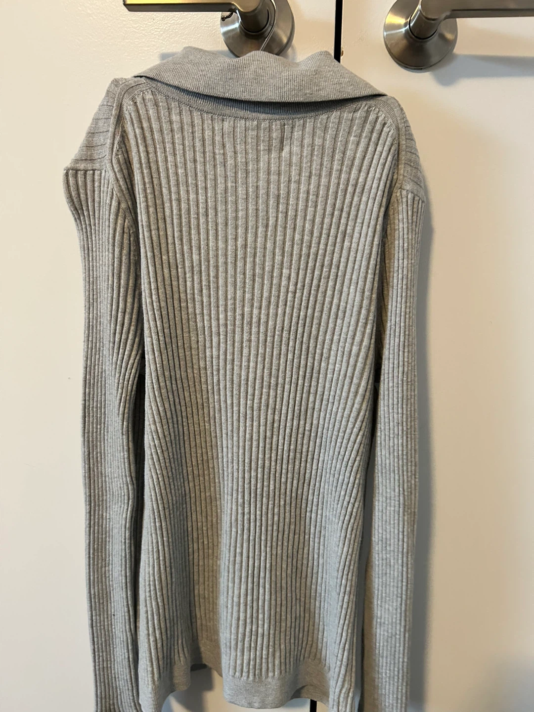 Banana Republic Grey Ribbed Cardigan Sweater S/P - photo 2