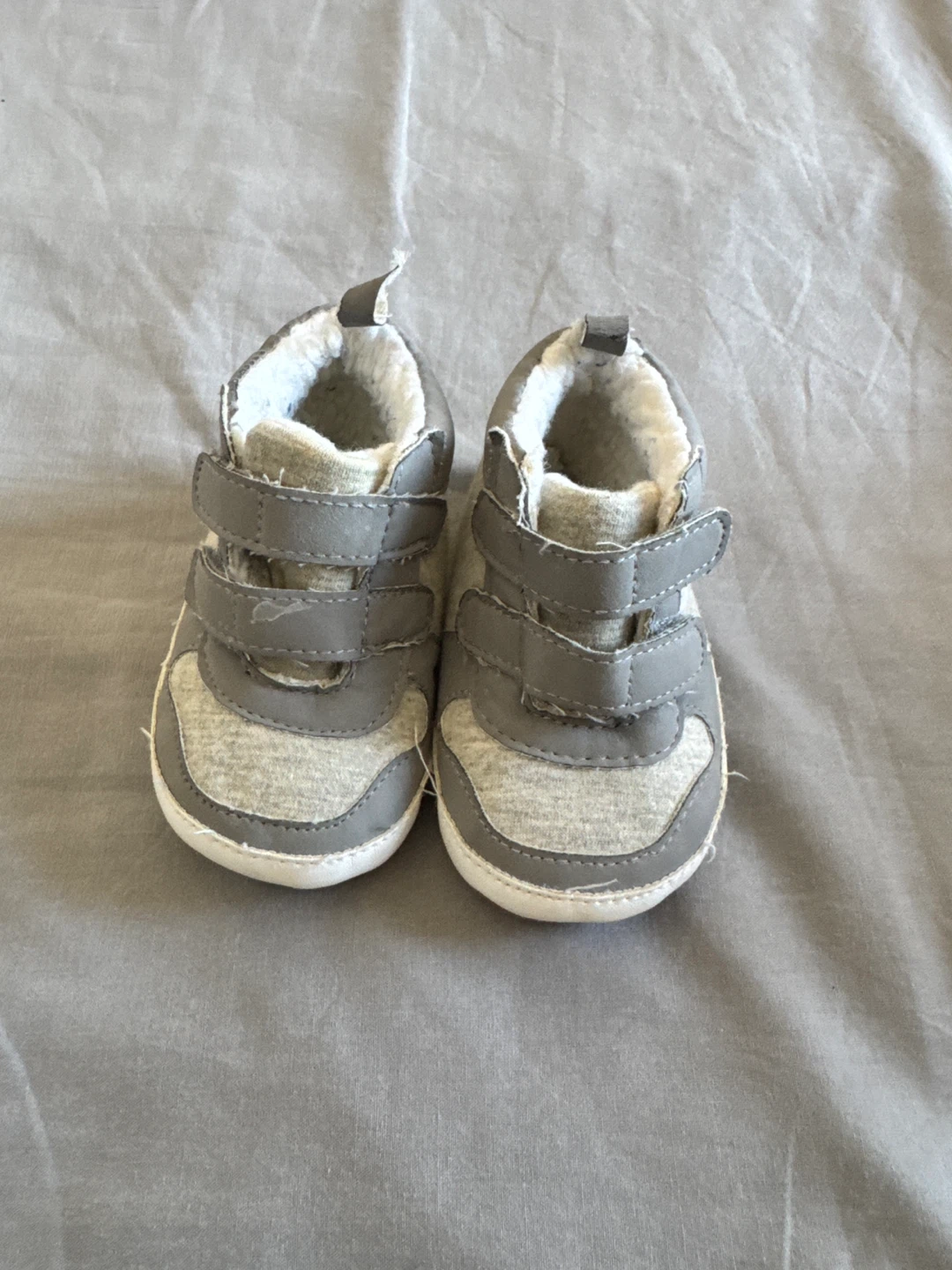 Baby Kids Grey Knit Slip-On Shoes - photo 3