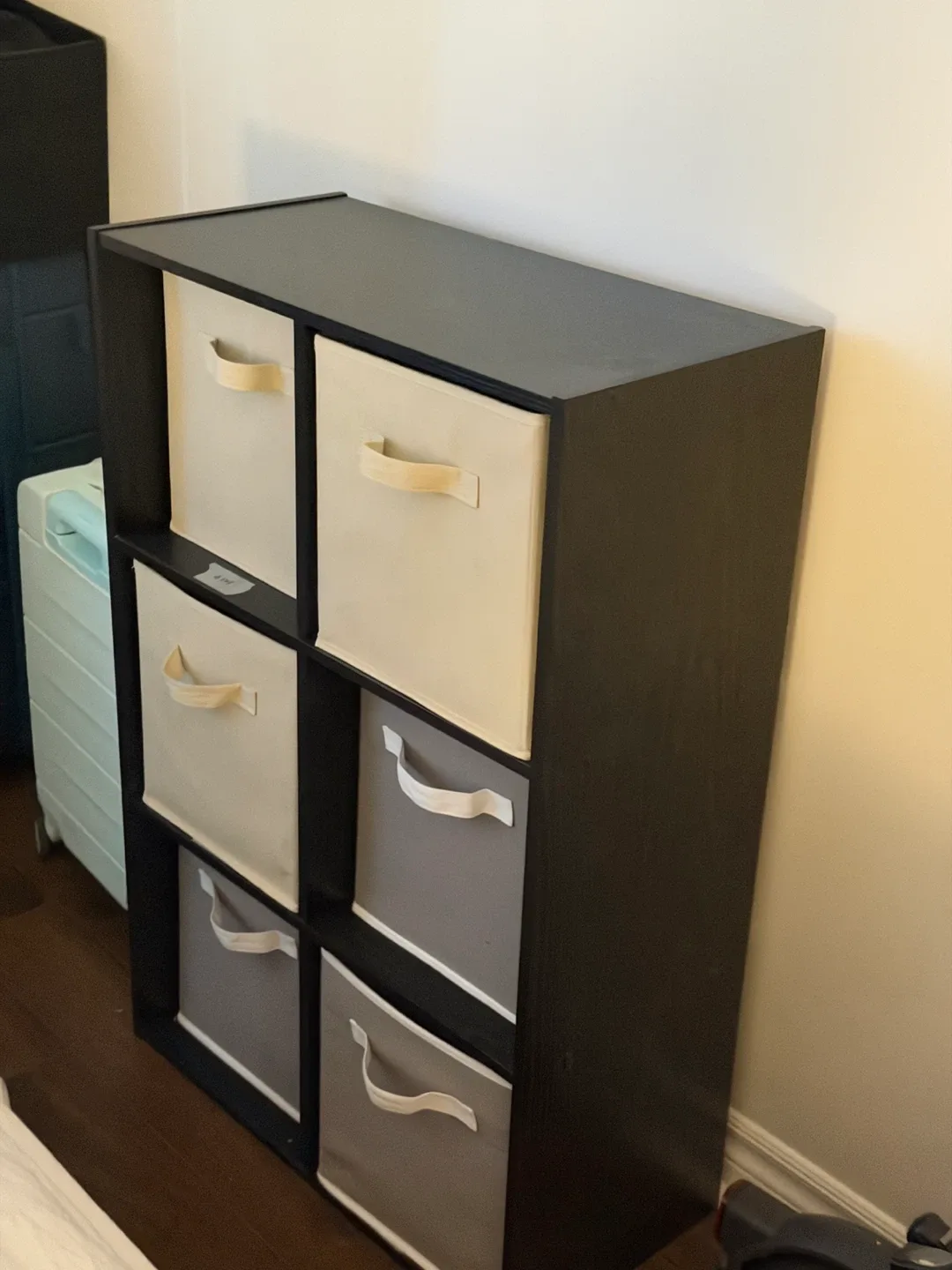 6-Cube Storage Organizer with Fabric Bins