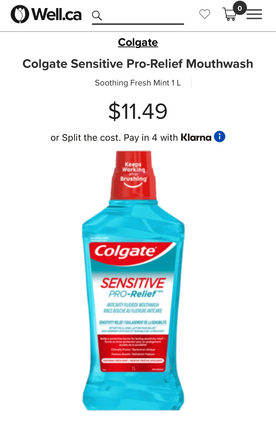 Brand New Colgate Sensitive Pro-Relief Mouthwash - photo 3