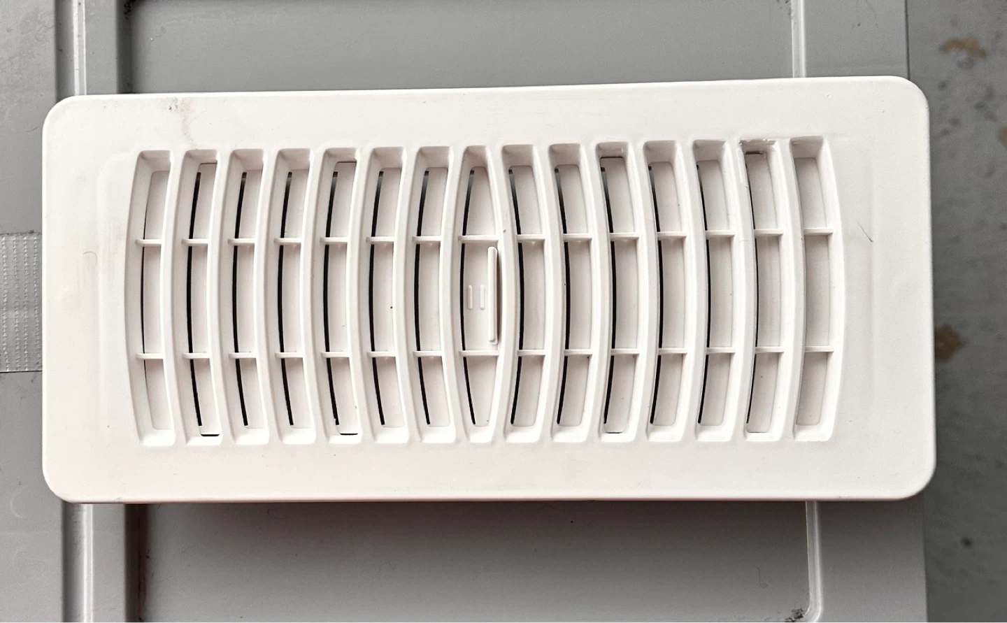 White HVAC Floor Vent Grille - photo 2