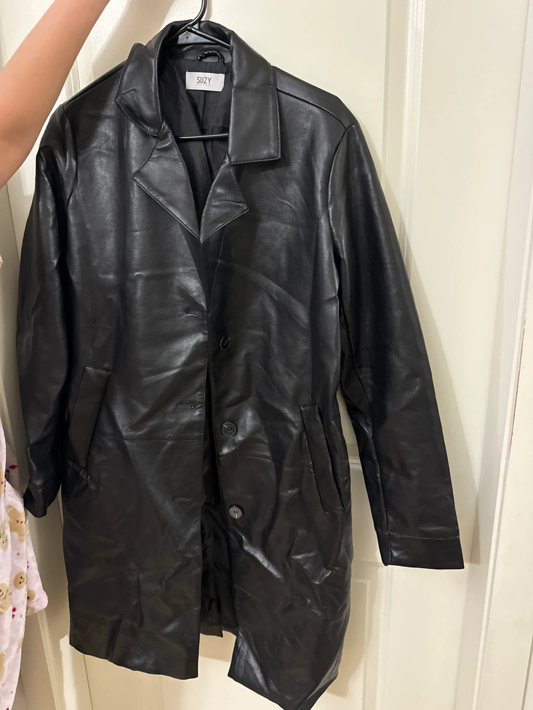 Black Faux Leather Jacket