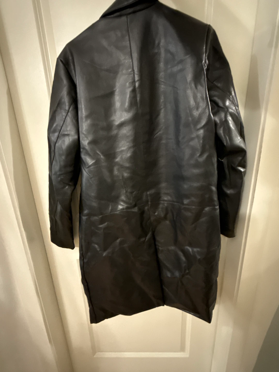 Black Faux Leather Jacket - photo 2