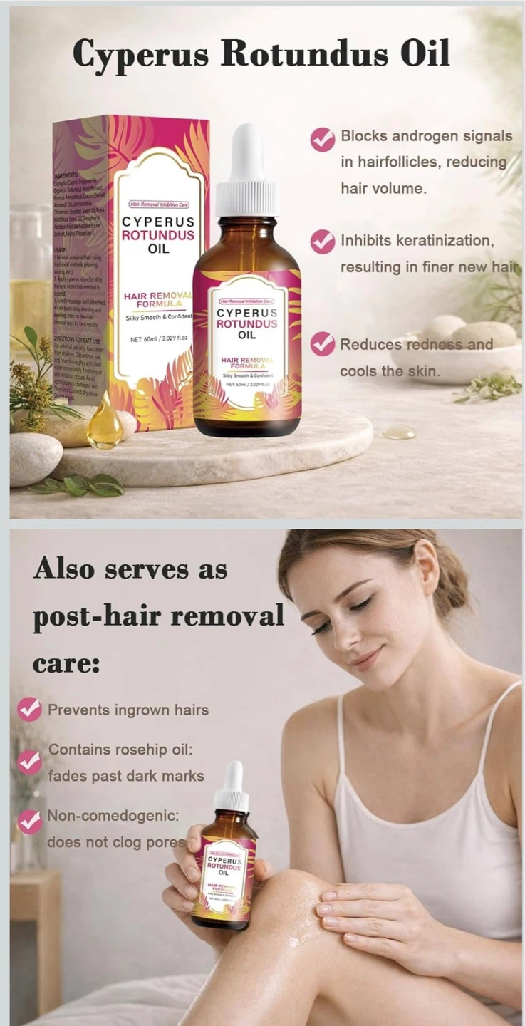 Cyperus Rotundus Oil Hair Removal Formula 60ml - photo 4