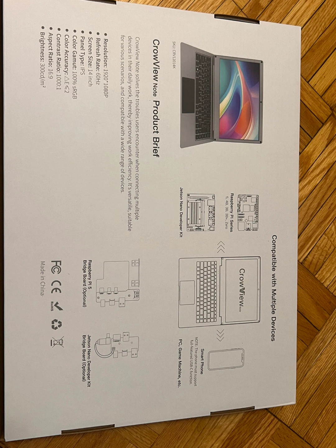 CrowView Note 14" Portable Monitor with Keyboard - photo 2