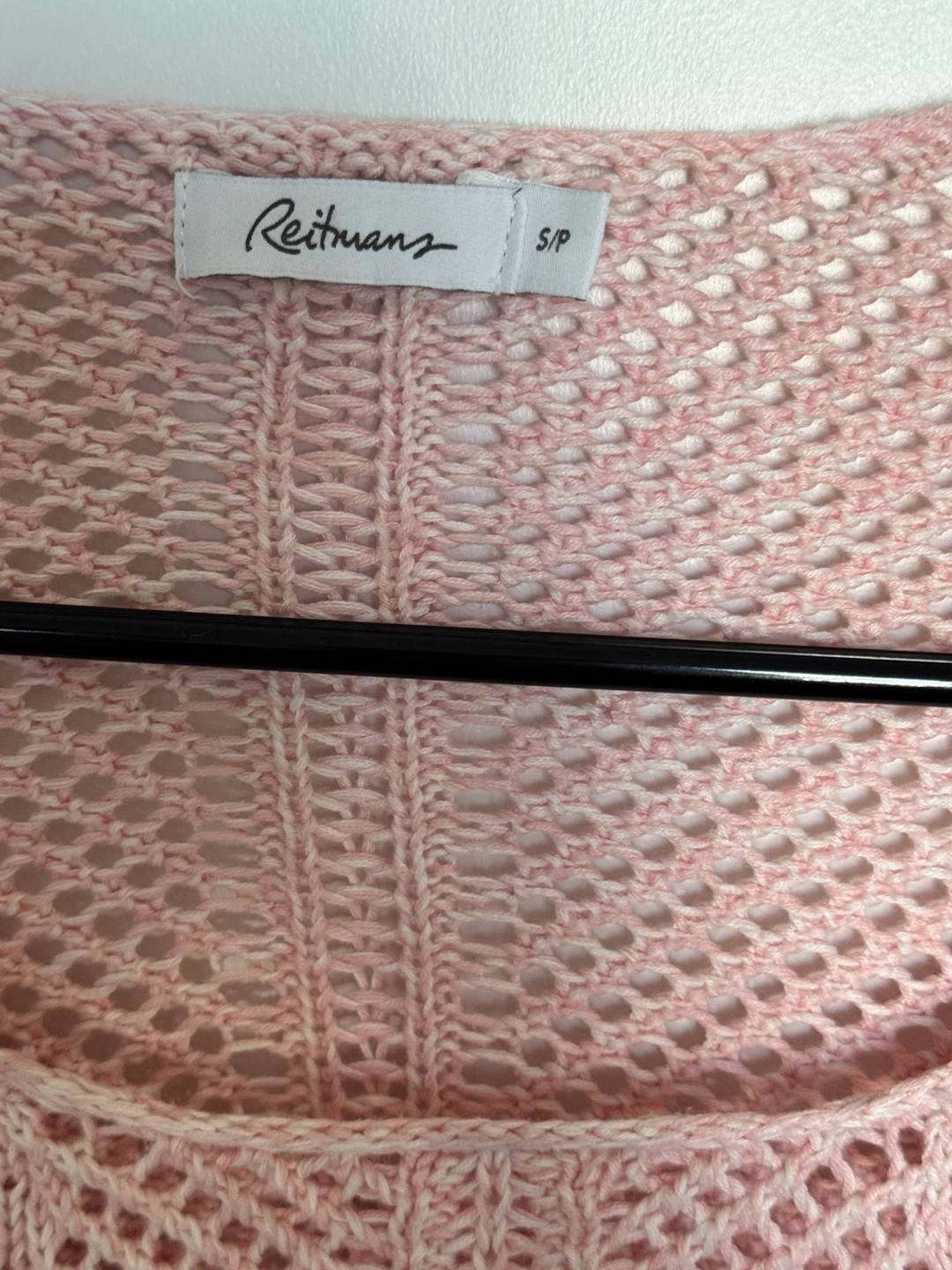 Reitmans Pink Ombre Mesh Knit Sweater S/P - photo 2