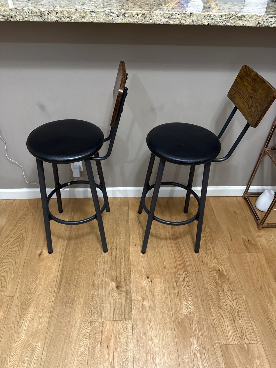 Set of 2 Industrial Style Bar Stools - photo 4