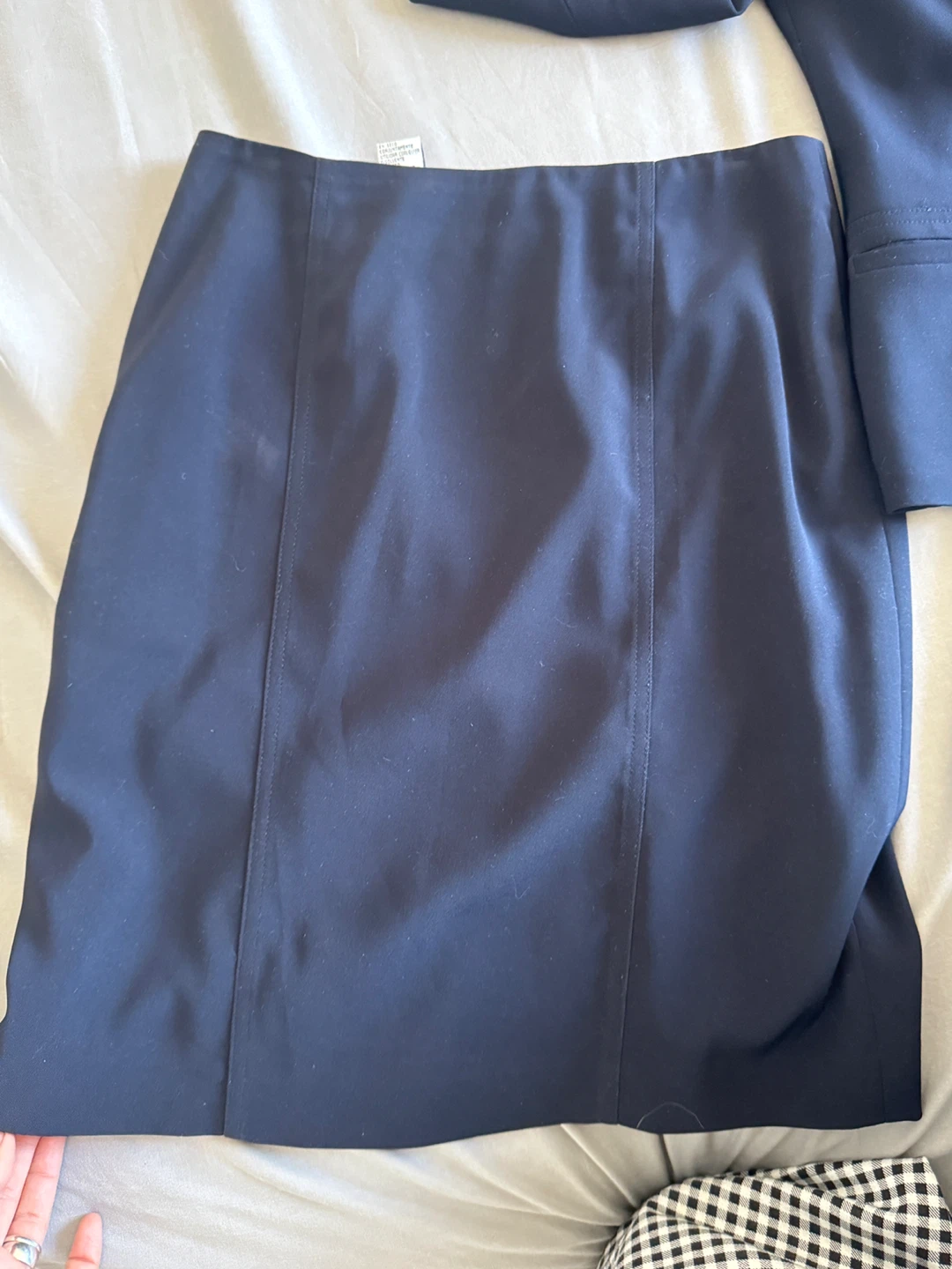 Jones New York Suit - Navy Blazer and Skirt Set - Size 4 - photo 3