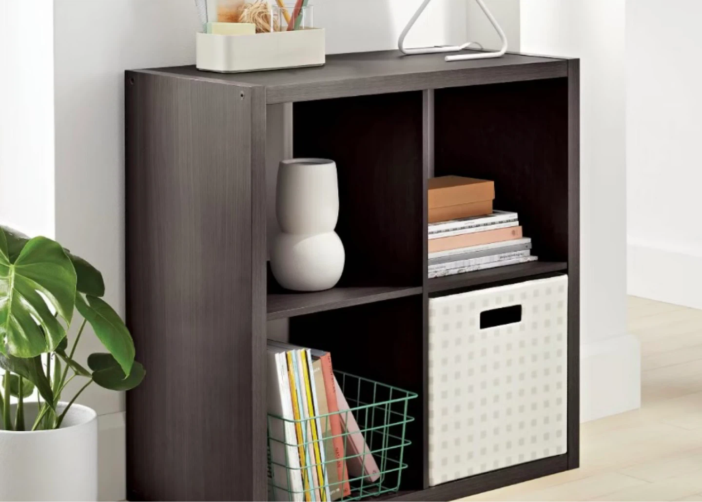 Brightroom 4-Cube Shelf - Black Oak - photo 3