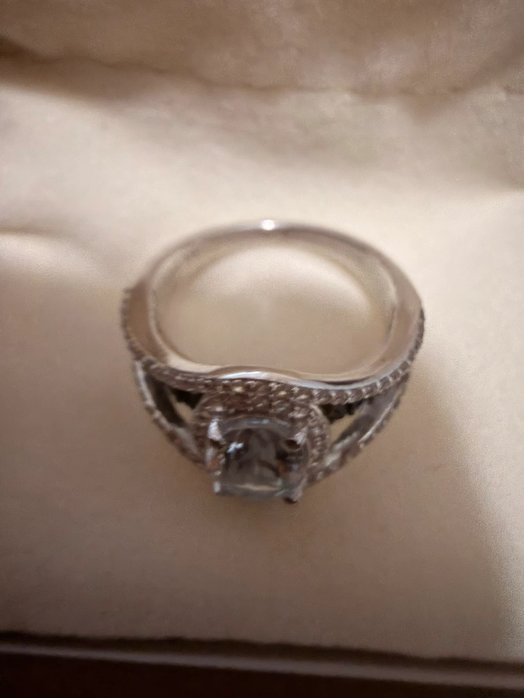 Elizabeth Straus Sterling Silver 925 Aquamarine Ring - photo 4