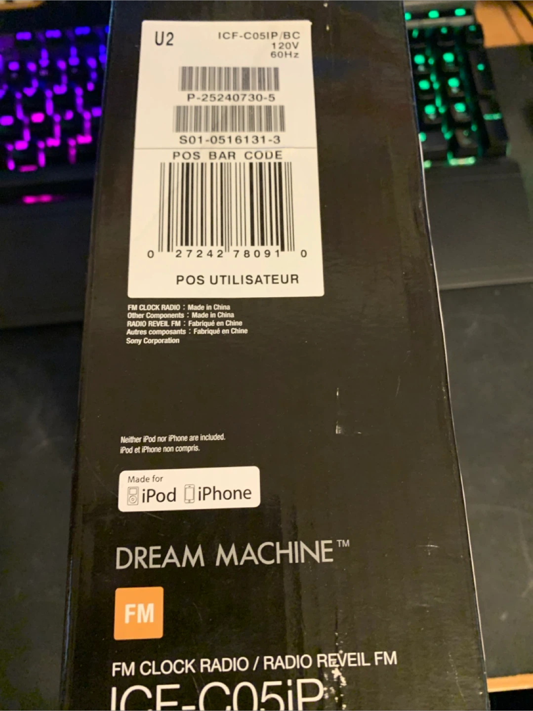 Sony Dream Machine FM Clock Radio ICF-C05iP - photo 4