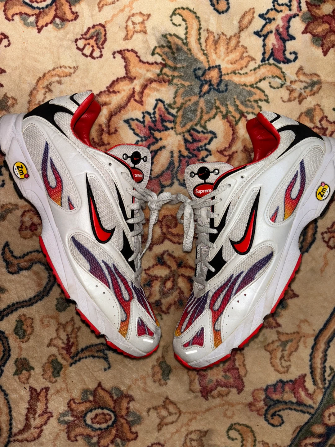 Supreme x Nike x Zoom streak spectrum plus habanero red