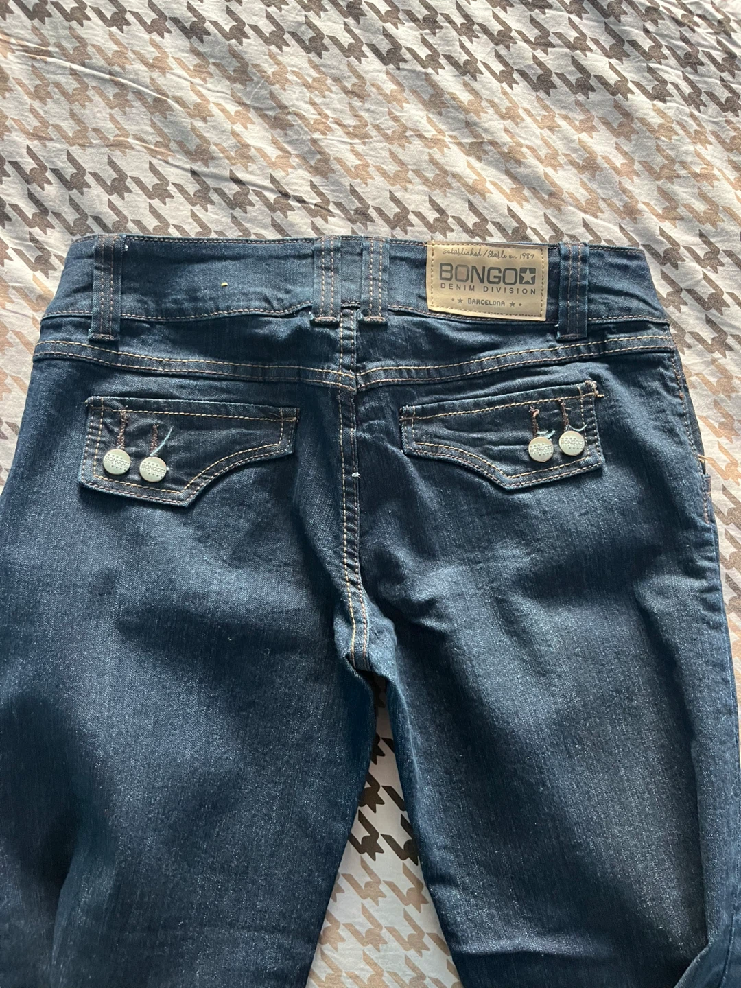 Bongo Women's Low Rise Wide Leg Jeans - Dark Wash - photo 3