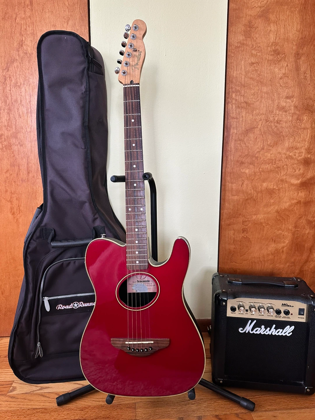 Fender Telecoustic + Marshall Amp + Gig Bag