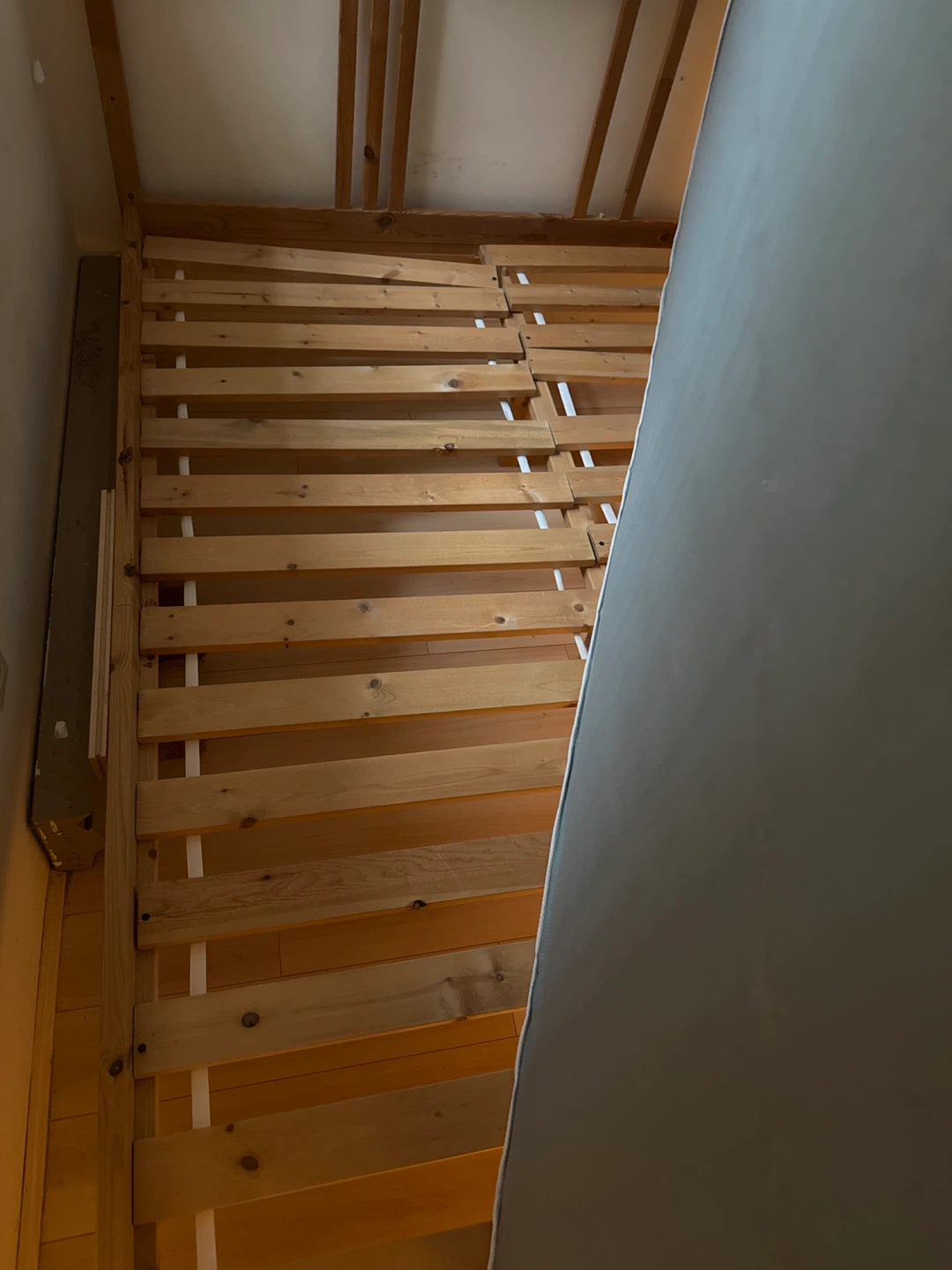 Wooden Bed Frame with Mattress - photo 2