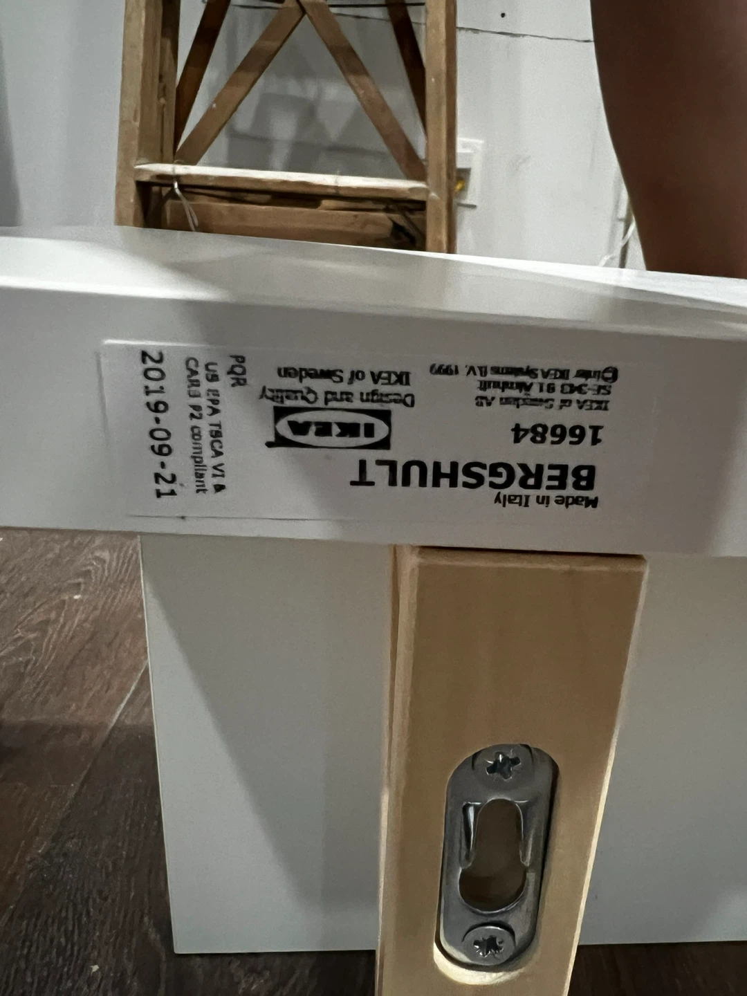 IKEA BERGSHULT White Wall Shelf x 2 - photo 3