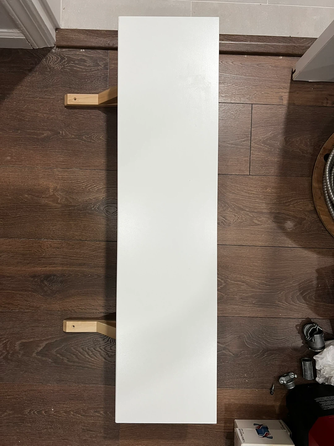 IKEA BERGSHULT White Wall Shelf x 2 - photo 2