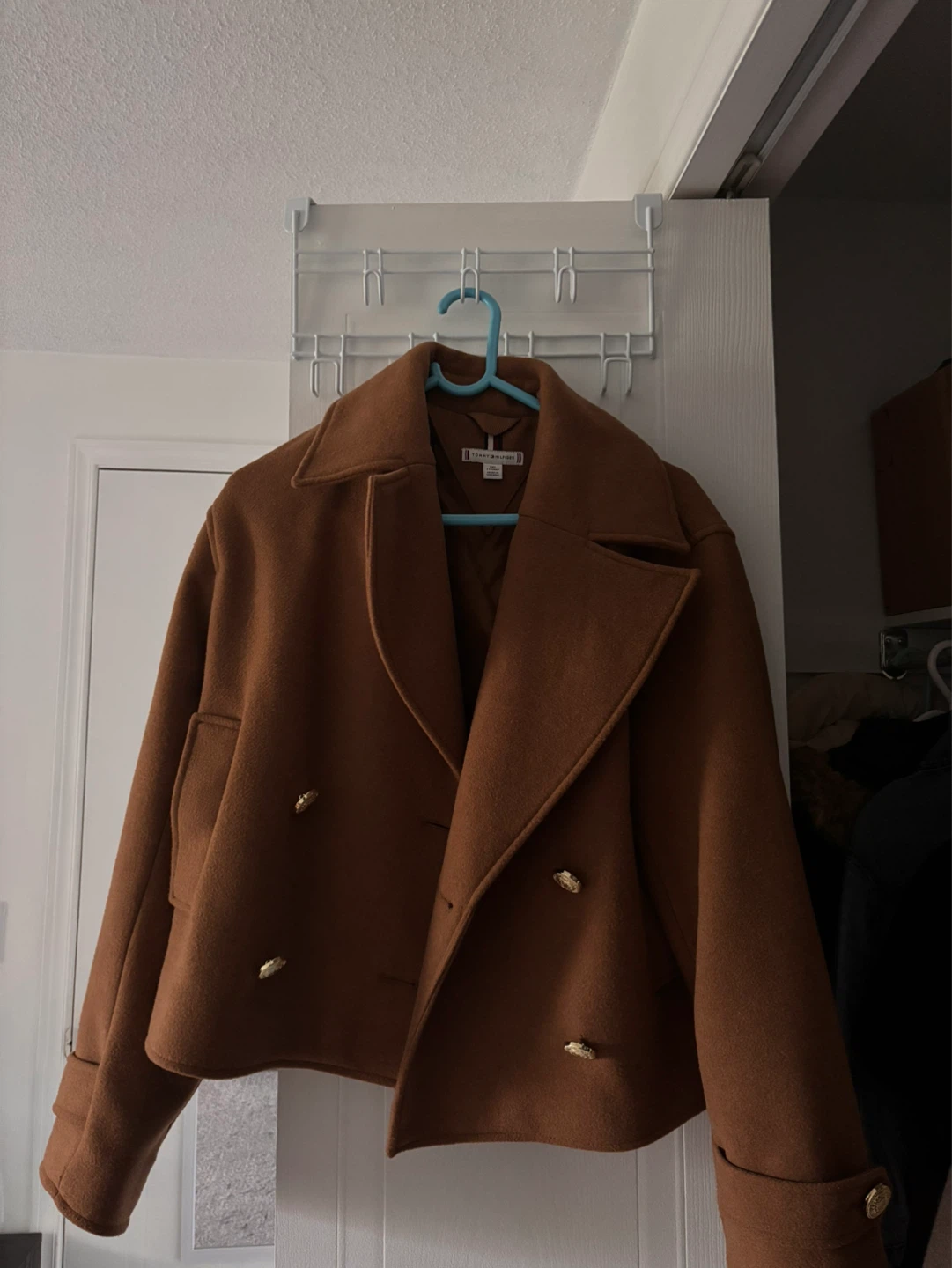 Tommy Hilfiger Double-Breasted Cropped Jacket