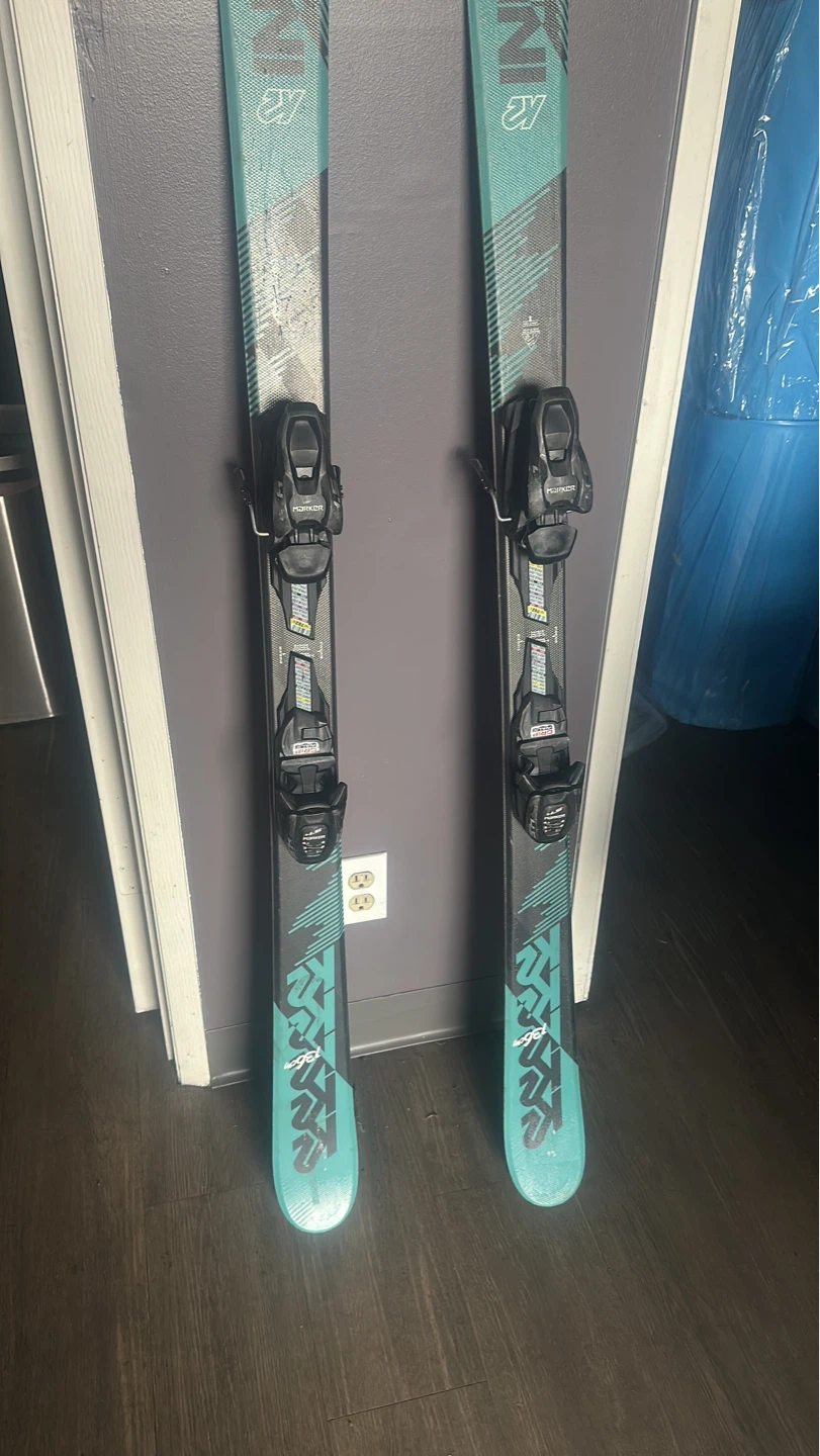 K2 skis with Marker bindings