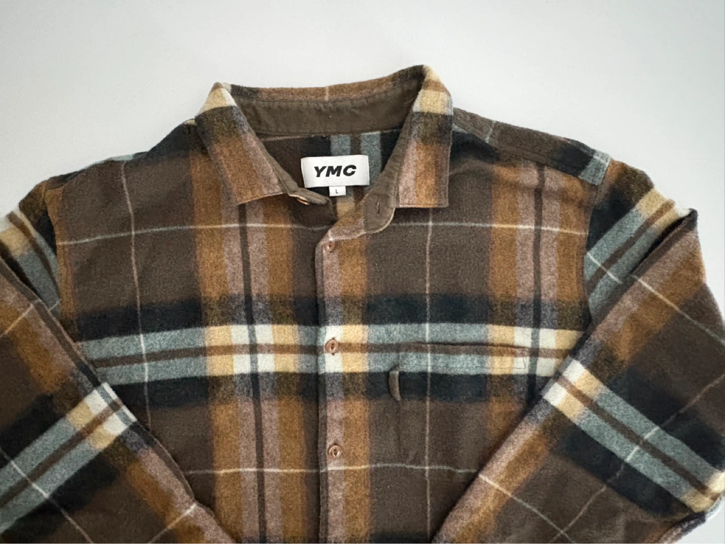 YMC Curtis Shirt in Olive Men's - photo 2