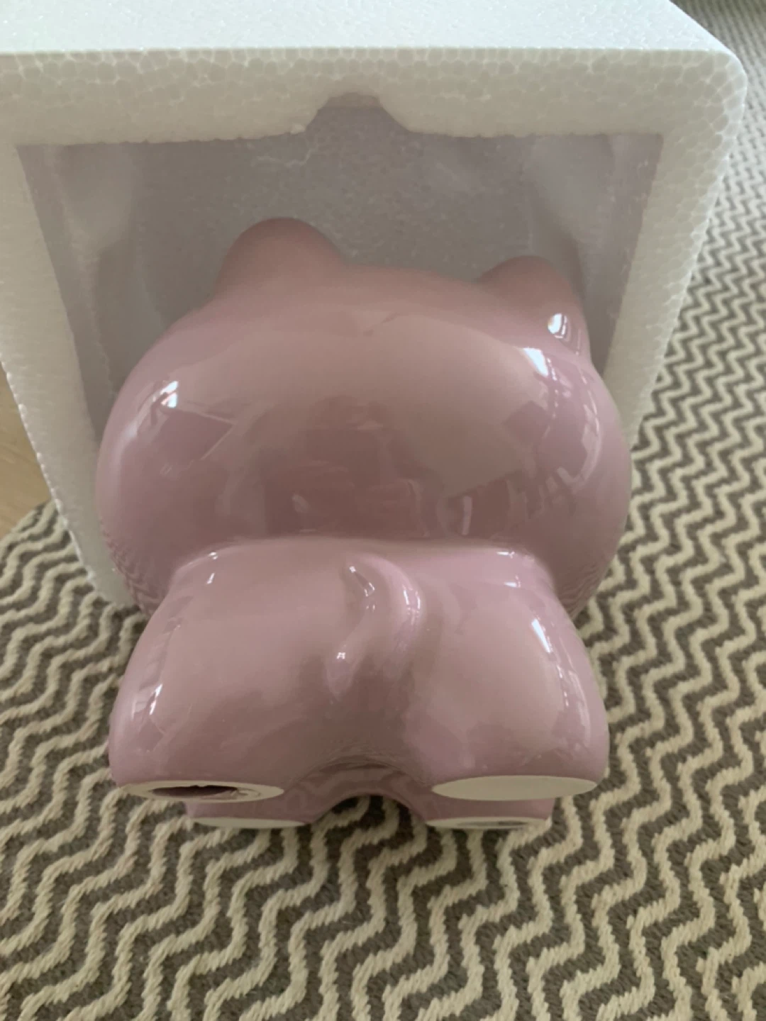 Pink Ceramic Cat Bowl
