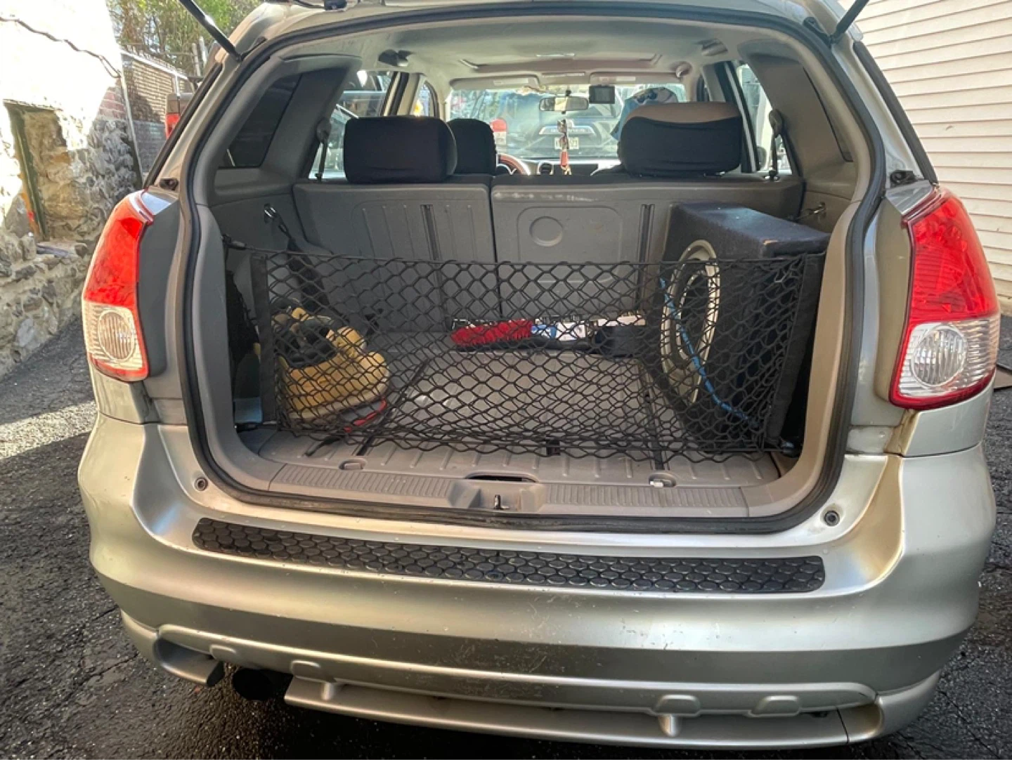 Toyota Matrix Car Seats and Subwoofer