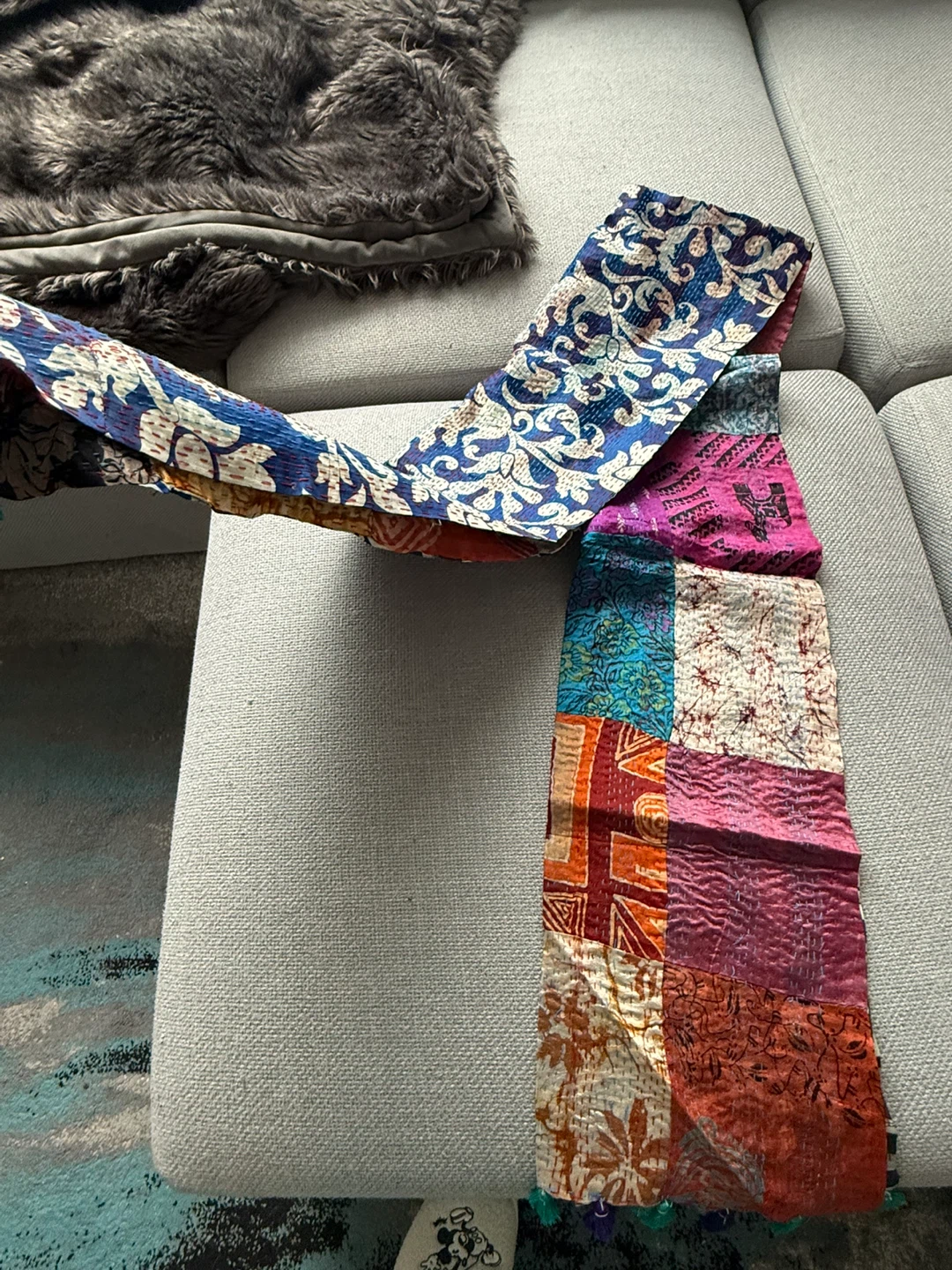 Patchwork kantha scarf brand new from India - photo 2