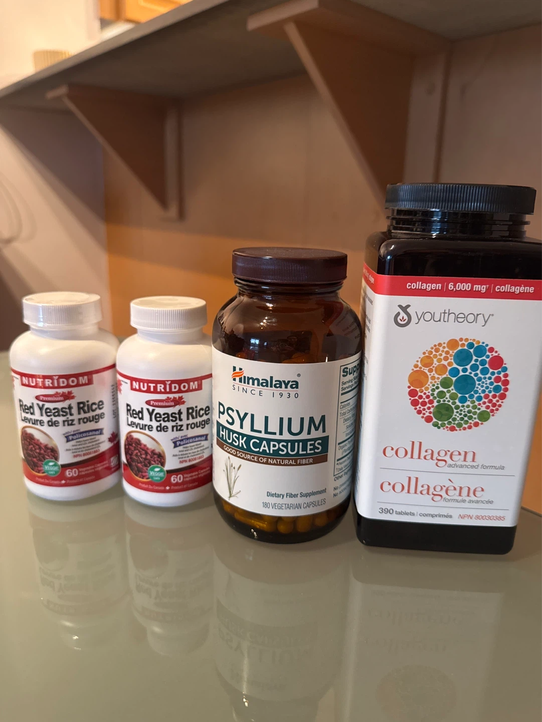 Red Yeast Rice, Psyllium Husk, Collagen
