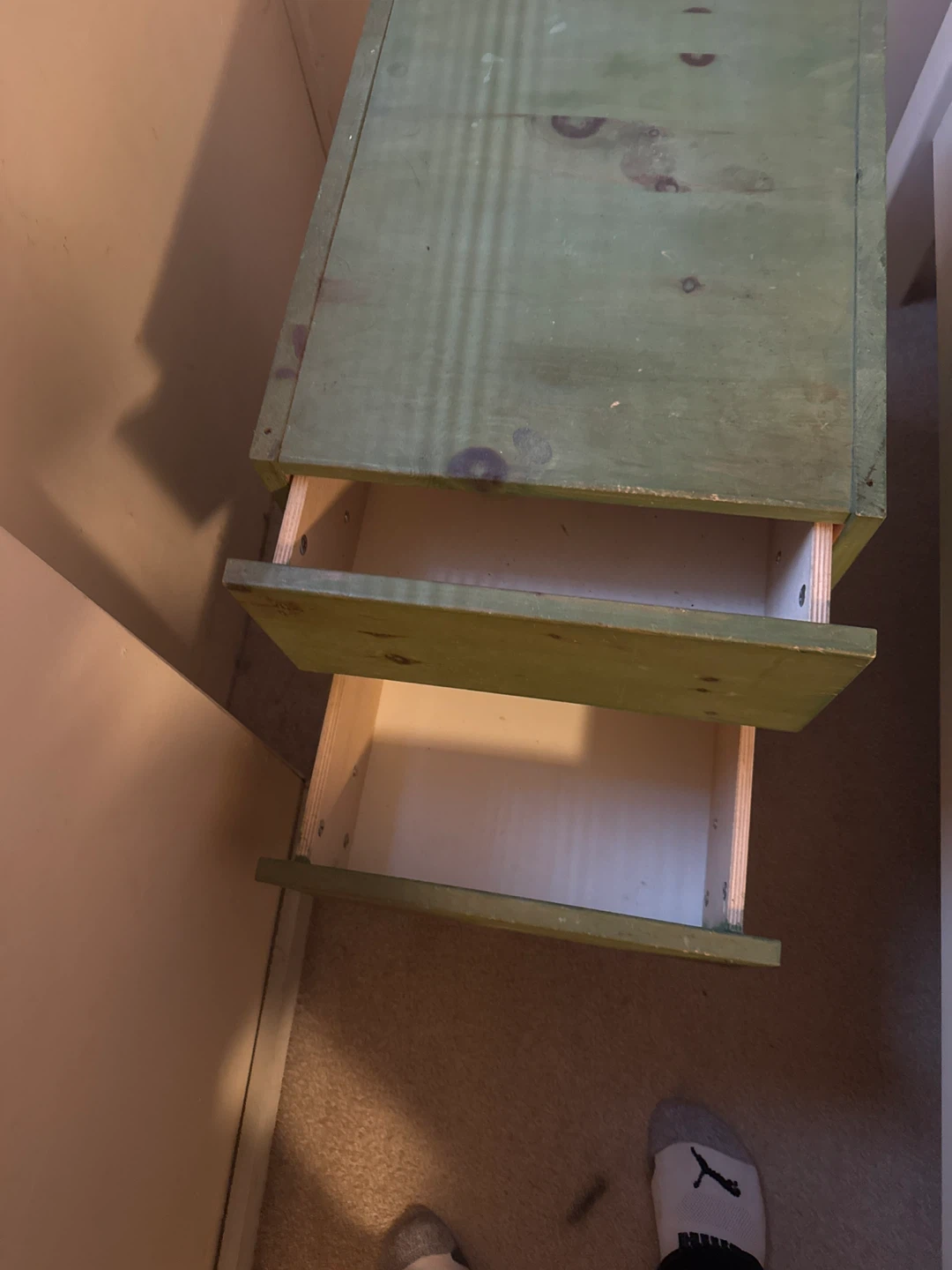 Green Wooden Chest of Drawers - photo 2
