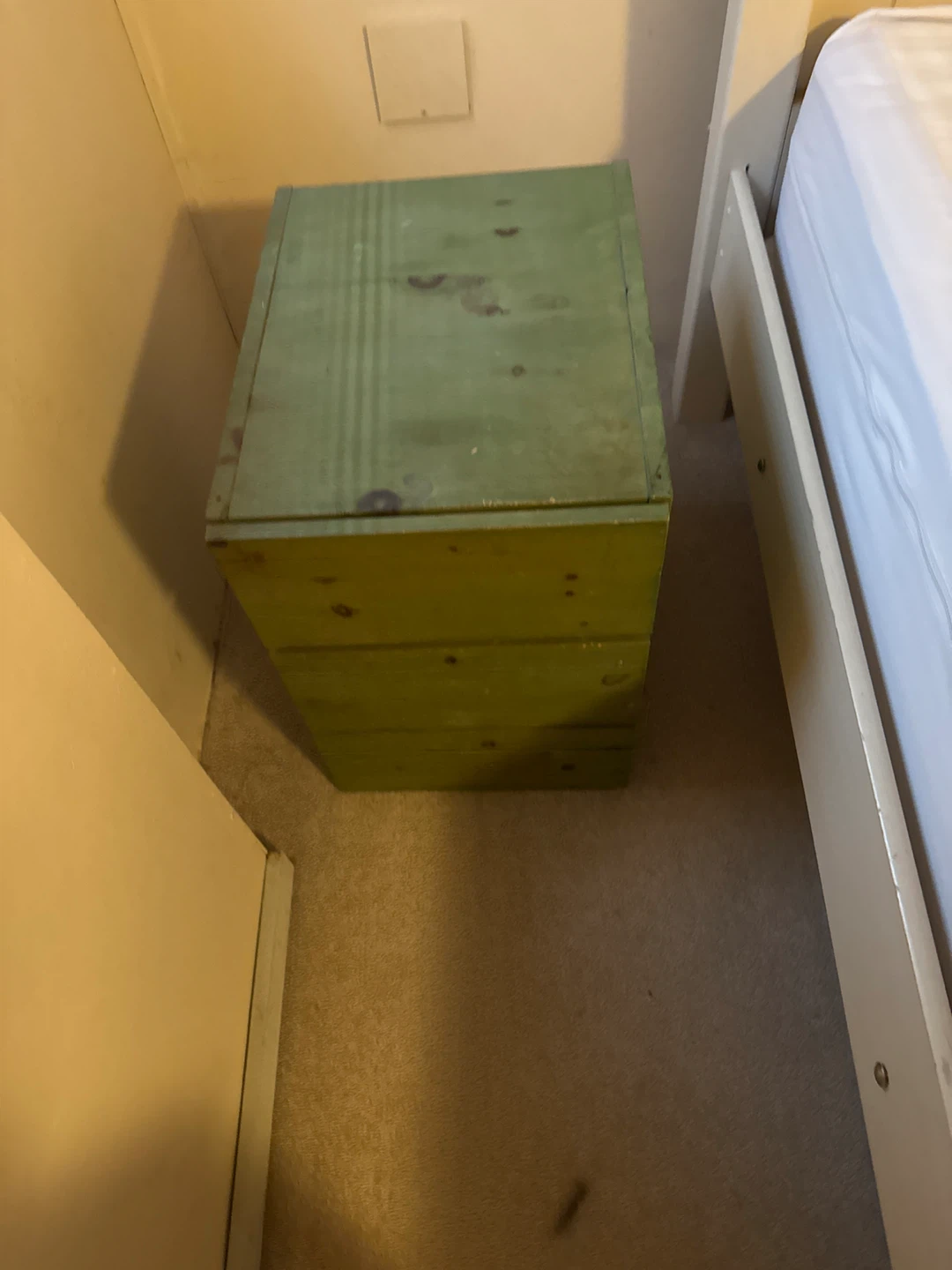 Green Wooden Chest of Drawers